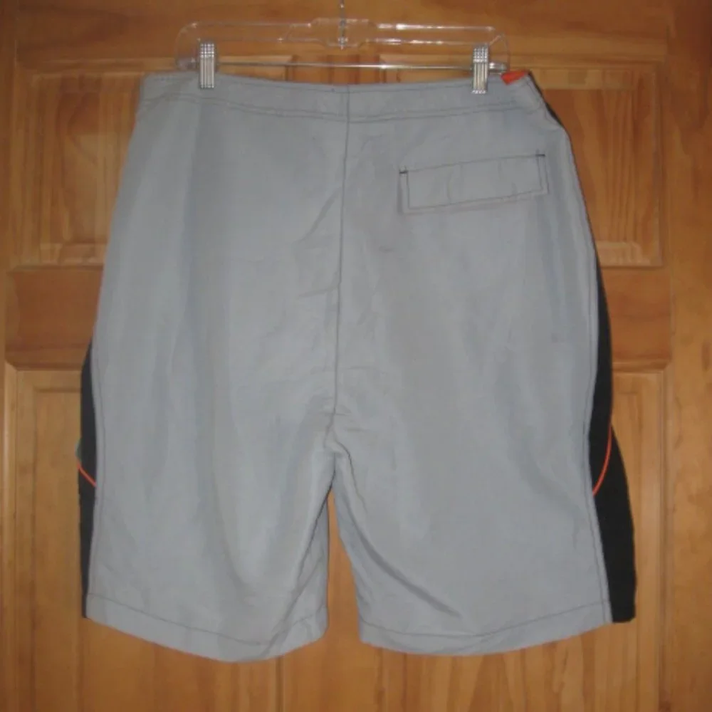 Taba Gray/Black/Orange Swim Trunks